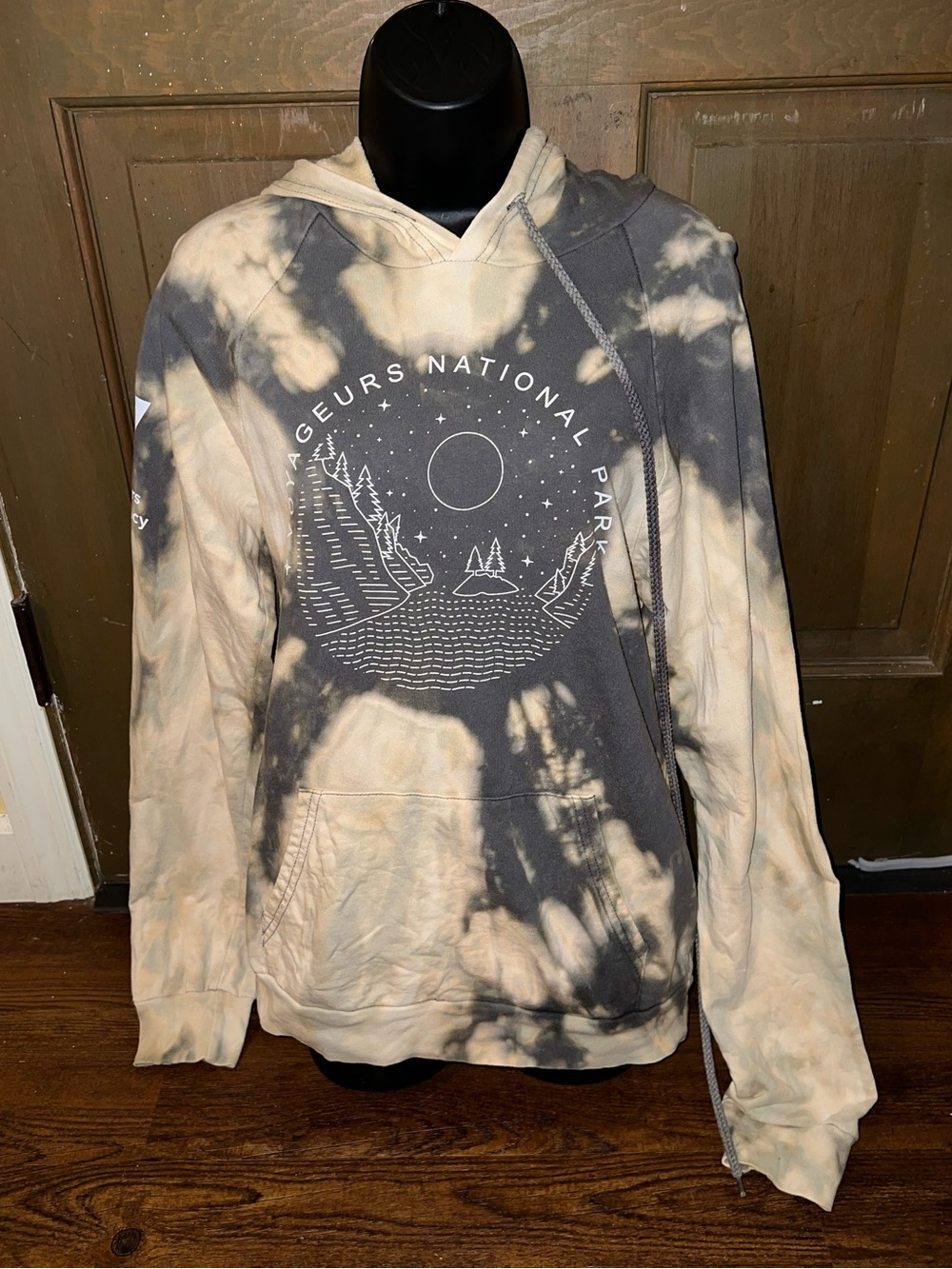 Voyageurs National Park Graphic Tie Dye Outdoor Casual Hoodie Size S/M